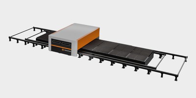 Ermaksan Ranger gantry fiberlaserskjærer i produksjonsoppsett